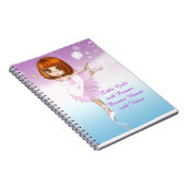 Inspiration Ballerina Little Girls Traumangebot Notizblock (Rechte Seite)