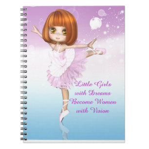 Inspiration Ballerina Little Girls Traumangebot Notizblock