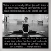 Inspiration Ballet Poster Mistral Copeland Quote (Vorne)