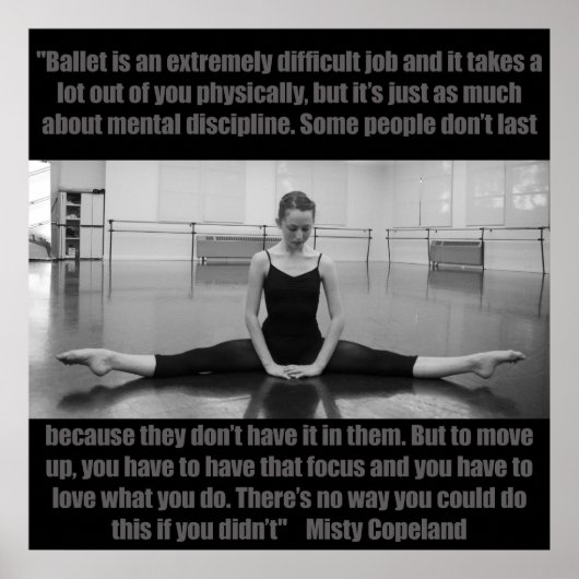 Inspiration Ballet Poster Mistral Copeland Quote (Vorne)