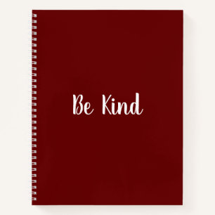 Inspiration Be Kind School Notebook Notizblock