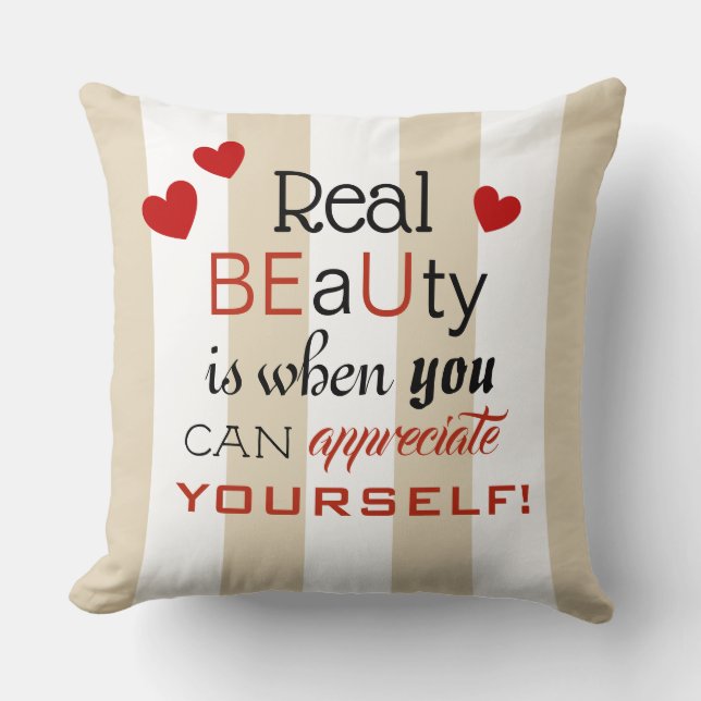 Inspiration BEaUty Pillow Kissen (Vorderseite)