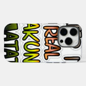 Inspiration "Behalt it Real Hakuna Matata" Kunst Case-Mate iPhone Hülle (Rückseite (Horizontal))