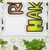 Inspiration "Behalt it Real Hakuna Matata" Kunst Handtuch (Gefaltet)