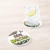 Inspiration "Behalt it Real Hakuna Matata" Kunst Sandstein Untersetzer (Seite)