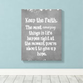 Inspiration Behielt den Glaubenssatz Leinwanddruck (Insitu (Holzboden))