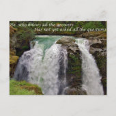 Inspiration beim Wasserfall Postkarte (Vorderseite)