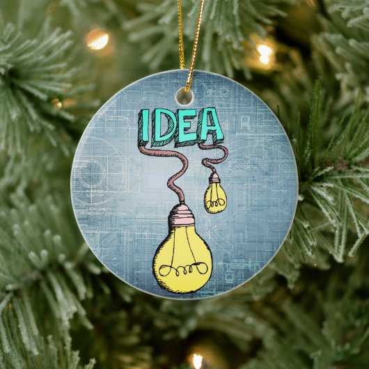 Inspiration beleuchten - Retro-Lampe Keramik Ornament (Baum)