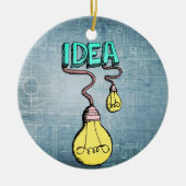 Inspiration beleuchten - Retro-Lampe Keramik Ornament (Vorne)