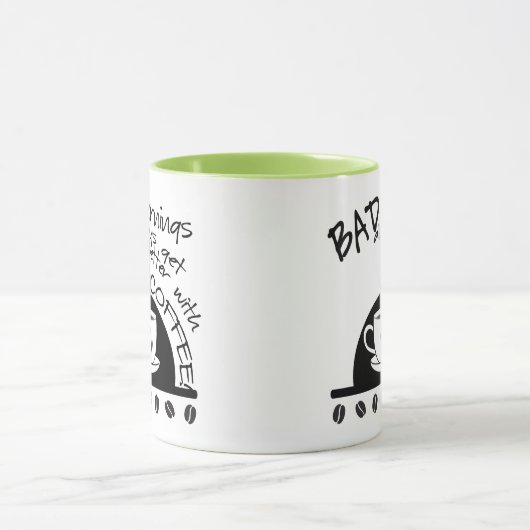 Inspiration besser mit Kaffee schwarz Tasse (Zentrum)