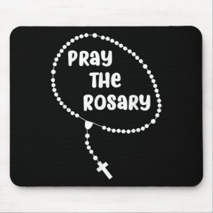 Inspiration beten Der Rosenkranz. Faith Redewendun Mousepad