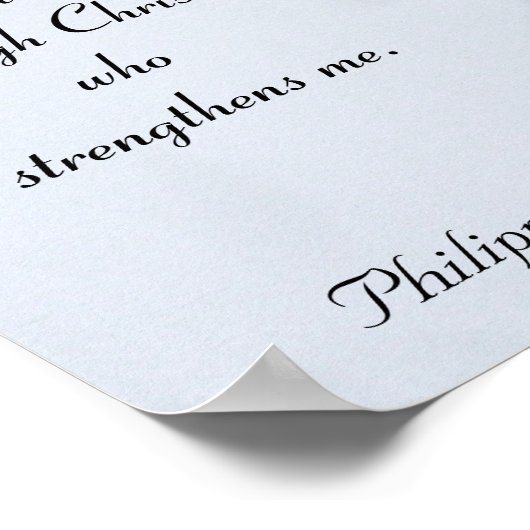 Inspiration Bibel Scripting Wall Poster (Ecke)