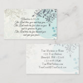 Inspiration Bibel Verse, der Herr segne Sie Visitenkarte (Vorne/Hinten)