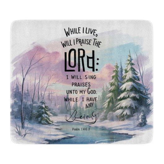Inspiration Bibel Verse/Scripting Cutting Board Schneidebrett (Vorderseite)