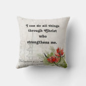 Inspiration Bibel Verse Scripture Throw Kissen (Rückseite)
