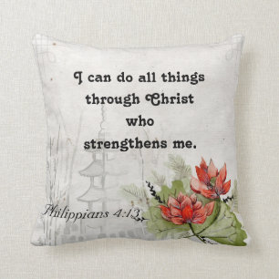 Inspiration Bibel Verse Scripture Throw Kissen