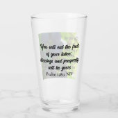 Inspiration Bibel Verse Segnung Lila Trauben Glas (Rückseite)