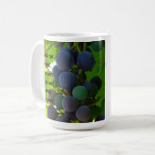 Inspiration Bibel Verse Segnung Lila Trauben Kaffeetasse (Vorderseite Links)