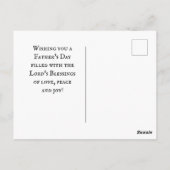 Inspiration Bibel Verse Vatertag, Berge Postkarte (Rückseite)