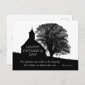 Inspiration Bibel Verse Vatertagskirche Postkarte (Vorne/Hinten)