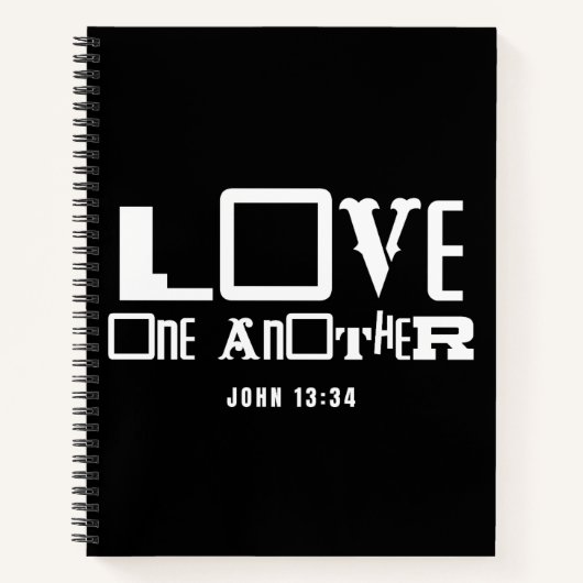 Inspiration Bible Quote Liebe Notizblock (Vorderseite)