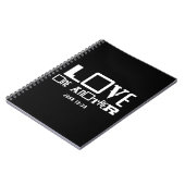 Inspiration Bible Quote Liebe Notizblock (Linke Seite)