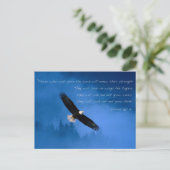 Inspiration Bible Verse Isaiah Postkarte (Stehend Vorderseite)