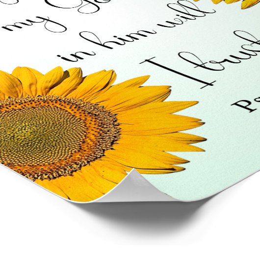 Inspiration Bible Verse, Psalm 91:2 Poster (Ecke)