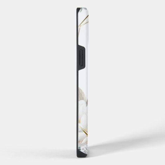 Inspiration blaue Florfarbe iPhone Hülle (Rechte Seite)