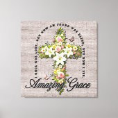 Inspiration Blume Cross Scripture/Sublimierung Leinwanddruck (Vorderseite)