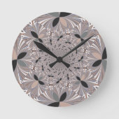 Inspiration-Blume Runde Wanduhr (Vorderseite)