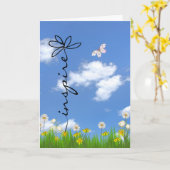 Inspiration Blume und Schmetterling Karte (Gelbe Blume)