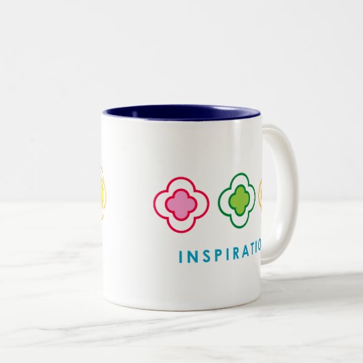 Inspiration (Blume) Zweifarbige Tasse (VorderseiteRechts)