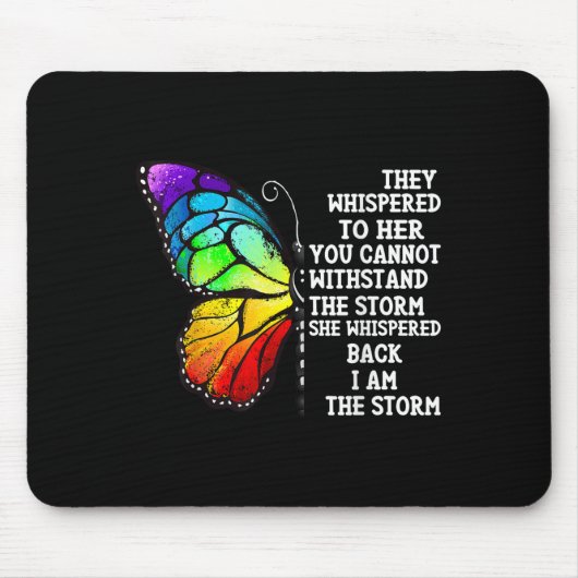 Inspiration Butterfly Empowerment Motivation sie Mousepad (Vorne)