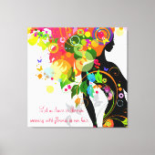 Inspiration Butterfly Wrapped Canvas Leinwanddruck (Vorderseite)