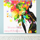 Inspiration Butterfly Wrapped Canvas Leinwanddruck (Insitu (Holzboden))