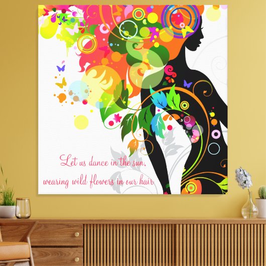 Inspiration Butterfly Wrapped Canvas Leinwanddruck (Insitu (Wohnzimmer))