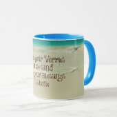 Inspiration Carvour Ihre Segnungen in Stone Zitat Tasse (VorderseiteRechts)