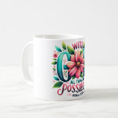 Inspiration Christlich Bibel Verse Kaffee Tasse (Vorderseite Links)