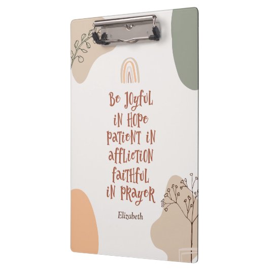 Inspiration Christlich Bibel Verse Moderner Boho Klemmbrett (Links)