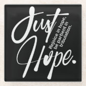 Inspiration Christlich Bibelverse Glasuntersetzer (Vorderseite)