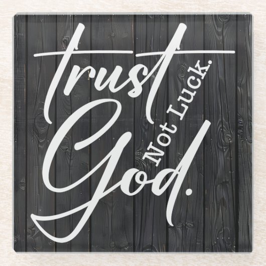 Inspiration Christlich Bibelverse Glasuntersetzer (Vorderseite)