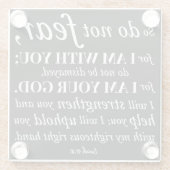 Inspiration Christlich Bibelverse Glasuntersetzer (Rückseite)