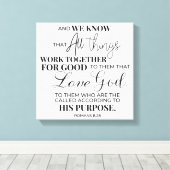 Inspiration Christlich Bibelverse Leinwanddruck (Insitu (Holzboden))