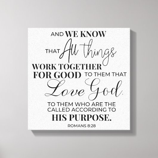 Inspiration Christlich Bibelverse Leinwanddruck (Vorderseite)