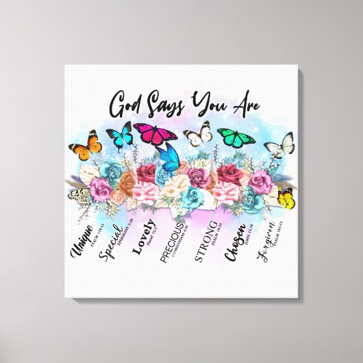 Inspiration Christlich Bibelverse Leinwanddruck (Vorderseite)