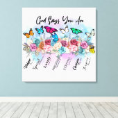 Inspiration Christlich Bibelverse Leinwanddruck (Insitu (Holzboden))