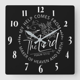 Inspiration Christlich Bibelverse Quadratische Wanduhr