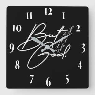 Inspiration Christlich Bibelverse Quadratische Wanduhr