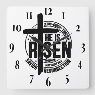 Inspiration Christlich Bibelverse Quadratische Wanduhr